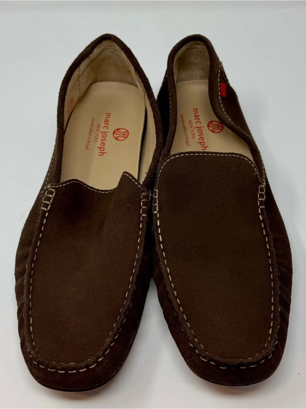 Marc Joseph New York | Men's Brown Suede Slip-On Loafers, Size 13 - EUC